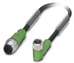 1415532 SAC-3P-M12MS/1,5-PVC/M 8FR Kábel s konektorom M12/M8 3pin/3pin,priamy/uhlový, 1,5m