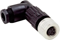 6009975 DOS-0804-W Uhlový konektor M8/4pin samica