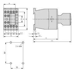 LTD00723 Výkonový stýkač 3-pólový, 3kW/400V, 1R, 230VAC, veľ. 0
