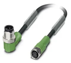 1415535 SAC-3P-M12MR/0,6-PVC/M 8FS Kábel s konektorom M12/M8 3pin/3pin,uhlový/priamy, 0,6m