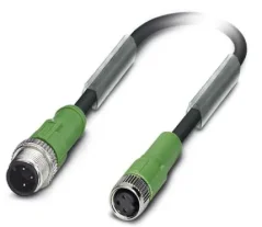 1415527 SAC-3P-M12MS/0,6-PVC/M 8FS Kábel s konektorom M12/M8 3pin/3pin,priamy/priamy, 0,6m