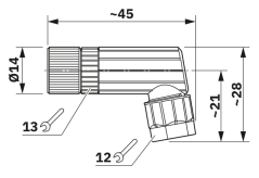 1482526 SACC-M 8FR-3PL-M - Konektor