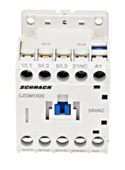 LZDM1220 Stýkač 3-pólový, CUBICO mini 5,5kW 12A 1R 24VAC