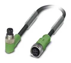 1682401 SAC-3P-M 8MR/1,5-PUR/M12FS Kábel s konek. M8/M12, 3pin/3pin,uhlový/priamy, 1,5m