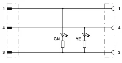 1694884 SAC-3P-M12MS/0,3-PUR/M 8FR-2L Kábel s konek. M12/M8, 3pin/3pin,priamy/uhlový, 0,3m