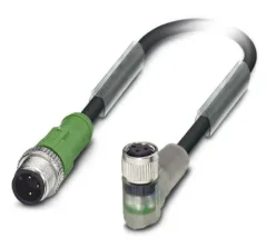 1694907 SAC-3P-M12MS/1,5-PUR/M 8FR-2L Kábel s konek. M12/M8, 3pin/3pin,priamy/uhlová, 1,5m