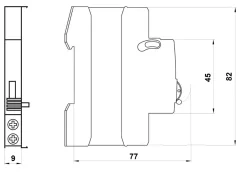 AM900099 Pomocný kontakt 1 prepínací, séria AMPARO, upínací