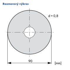 M22-XAK1 216465 Označovací štítok d=90mm