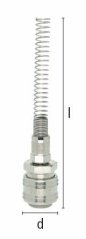 ESN 6 TQF Rýchlospojka 6x8mm s ochrannou pružinou