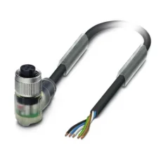 1415693 SAC-5P- 5,0-PVC/M12FR-3L Kábel s konek. M12/5pin, uhlový /voľný koniec kábla, 5m