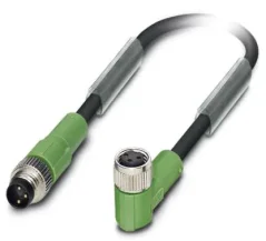 1415890 SAC-3P-M 8MS/3,0-PVC/M 8FR Kábel s konektorom M8/M8, 3pin/3pin,priamy/uhlový, 3m
