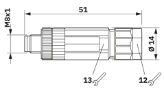 1482520 SACC-M 8MS-4PL-M - Konektor