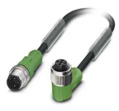 1415519 SAC-3P-M12MS/ 1,5-PVC/M12FR Kábel s konek. M12/M12, 3pin/3pin,priamy/uhlovy, 1,5m