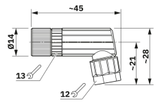 1482527 SACC-M 8FR-4PL-M - Konektor