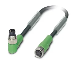 1682252 SAC-4P-M 8MR/3,0-PUR/M 8FS Kábel s konektorom M8/M8, 4pin/4pin,uhlový/priamy, 3m