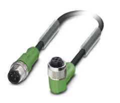 1415619 SAC-4P-M12MS/3,0-PVC/M12FR Kábel s konek. M12/M12, 4pin/4pin,priamy/uhlový, 3m