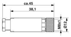 1506888 SACC-M 8FS-3CON-M-SW. Konektor