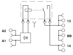 2967837 PLC-BSC- 24DC/ 1IC/ACT - Reléová základňa