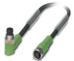 1415881 SAC-3P-M 8MR/0,3-PVC/M 8FS Kábel s konektorom M8/M8, 3pin/3pin,uhlový/priamy, 0,3m