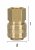 ES 1415 I Rýchlospojka s vnútorným závitom M14x1,5