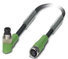 1415882 SAC-3P-M 8MR/0,6-PVC/M 8FS Kábel s konektorom M8/M8, 3pin/3pin,uhlový/priamy, 0,6m