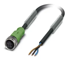 1683510 SAC-3P- 5,0-PUR/M12FS Kábel s konektorom M12/3pin/priamy /voľný koniec kábla, 5m