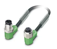 1415643 SAC-4P-M12MR/0,6-PVC/M12FR Kábel s konek. M12/M12, 4pin/4pin,uhlový/uhlový, 0,6m