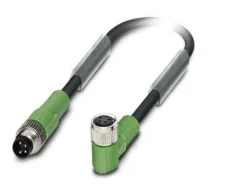 1415574 SAC-4P-M 8MS/3,0-PVC/M 8FR Kábel s konektorom M8/M8, 4pin/4pin,priamy/uhlový, 3m