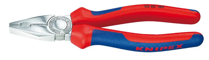 03 05 180 Kombinované kliešte chromované - Dĺžka (Knipex): 160 mm