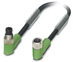 1415892 SAC-3P-M 8MR/ 0,6-PVC/M 8FR Kábel s konek. M8/M8, 3pin/3pin,uhlový/uhlový, 0,6m