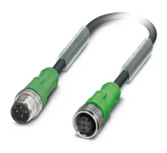 1668373 SAC-4P-M12MS/ 1,5-PUR/M12FS Kábel s konek. M12/M12, 4pin/4pin,priamy/priamy, 1,5m