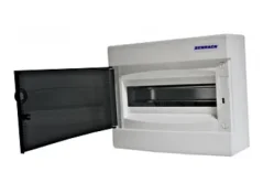 BK080100 Nástenná rozvodnica IP40 1-radová, 1x8modulov, dym.dvere