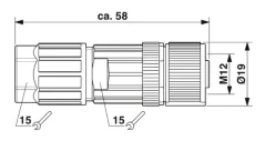 1424652 SACC-M12FS-5PL-M .Konektor