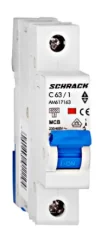 AM617163 Istič C63/1 6kA, charakteristika C, 63A, 1-pólový