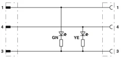 1682139 SAC-3P-M 8MR/3,0-PUR/M 8FR-2 Kábel s konek. M8/M8, 3pin/3pin, uhlový/uhlový, 3m