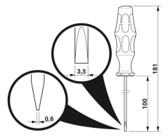 1204517 SZF 1-0,6X3,5 - Skrutkovač