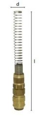 ESM 35 TQF Rýchlospojka 3x5mm s ochrannou pružinou