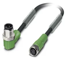 1415534 SAC-3P-M12MR/0,3-PVC/M 8FS Kábel s konektorom M12/M8 3pin/3pin,uhlový/priamy, 0,3m