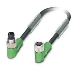 1415583 SAC-4P-M 8MR/3,0-PVC/M 8FR Kábel s konektorom M8/M8, 4pin/4pin,uhlový/uhlový, 3m