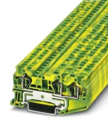 3031416 ST 4-TWIN-PE Radová svorka pre ochranný vodič, pružinové pripojenie