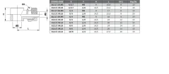 312.17.05.M5 Otočný kus s prevlečnou maticou, D5mm/3mm-M5