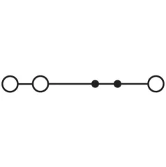 3031720 STS 2,5-TWIN Priechodná svorka, pružinové pripojenie