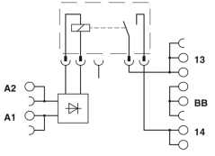 2900260 PLC-BPT- 24DC/ 1IC/ACT - Reléová základňa
