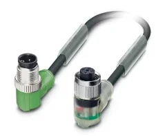 1415650 SAC-4P-M12MR/3,0-PVC/M12FR-3L Kábel s konek. M12/M12, 4pin/4pin,uhlový/uhlový, 3m
