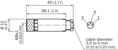 7902077 DOS-0803-G Priamy konektor M8/3pin samica
