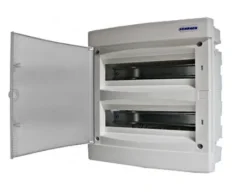 BK080056 Zápustná rozvodnica IP40 2-radová, 2x18 modulov, plné dvere