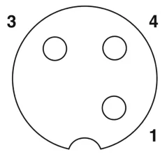 1694509 SAC-3P- 1,5-PUR/M12FR Kábel s konek. M12/3pin, uhlový /voľný koniec kábla, 1,5m