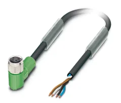 1681871 SAC-4P- 1,5-PUR/M 8FR Kábel s konektorom M8/4pin, uhlový /voľný koniec kábla, 1,5m