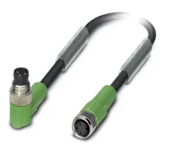 1682029 SAC-3P-M 8MR/0,3-PUR/M 8FS Kábel s konektorom M8/M8, 3pin/3pin,uhlový/priamy, 0,3m