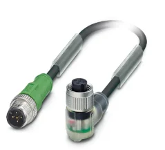 1415706 SAC-5P-M12MS/3,0-PVC/M12FR-3L Kábel s konek. M12/M12, 5pin/5pin,priamy/uhlový, 3m
